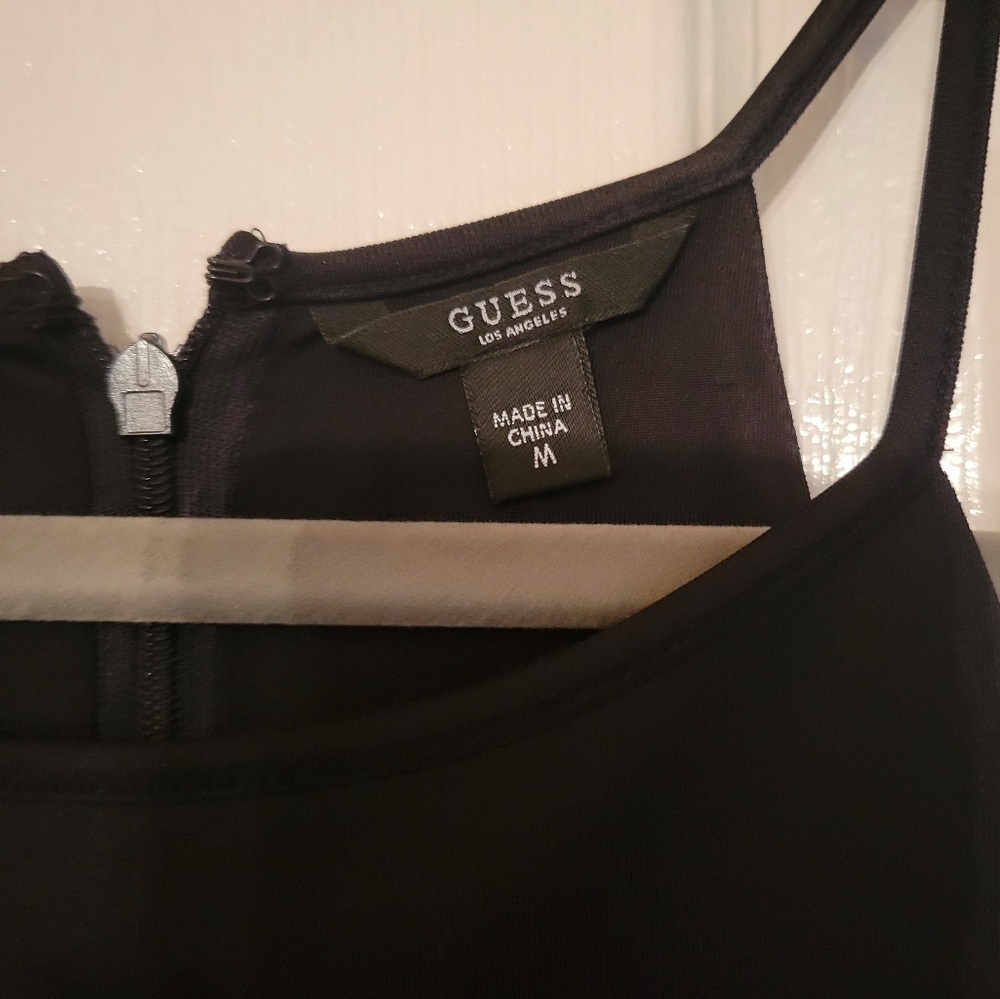 👗GUESS Embroidered Black Cocktail Dress - Picture 3 of 5